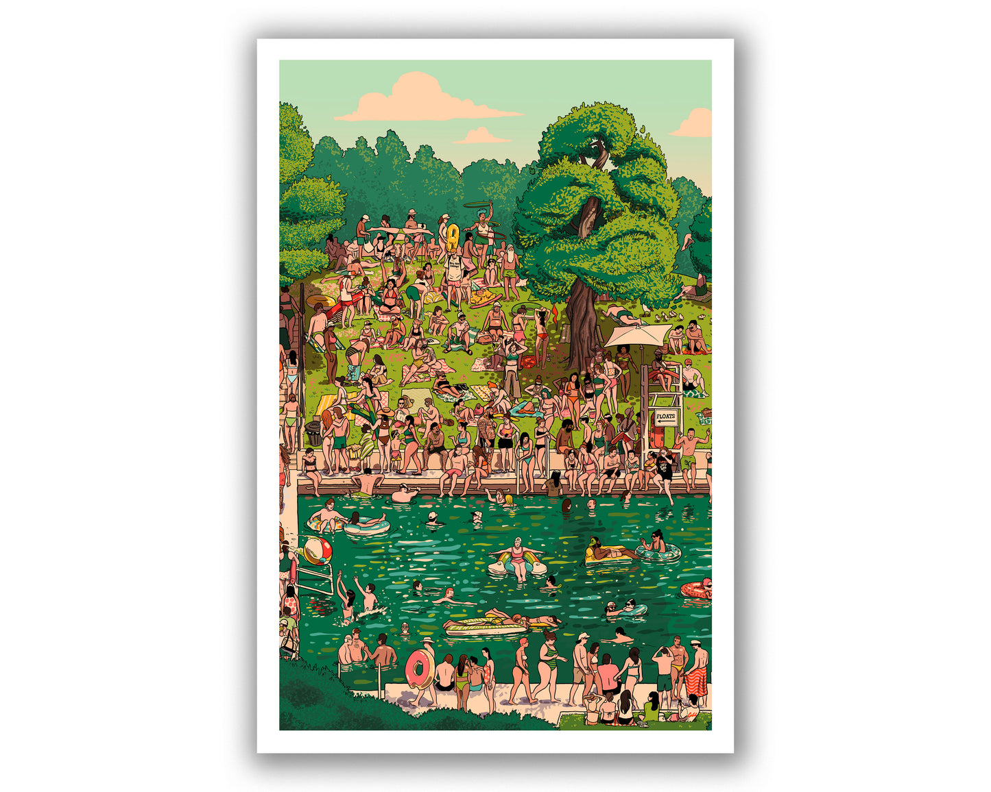 Barton Springs Tryptich