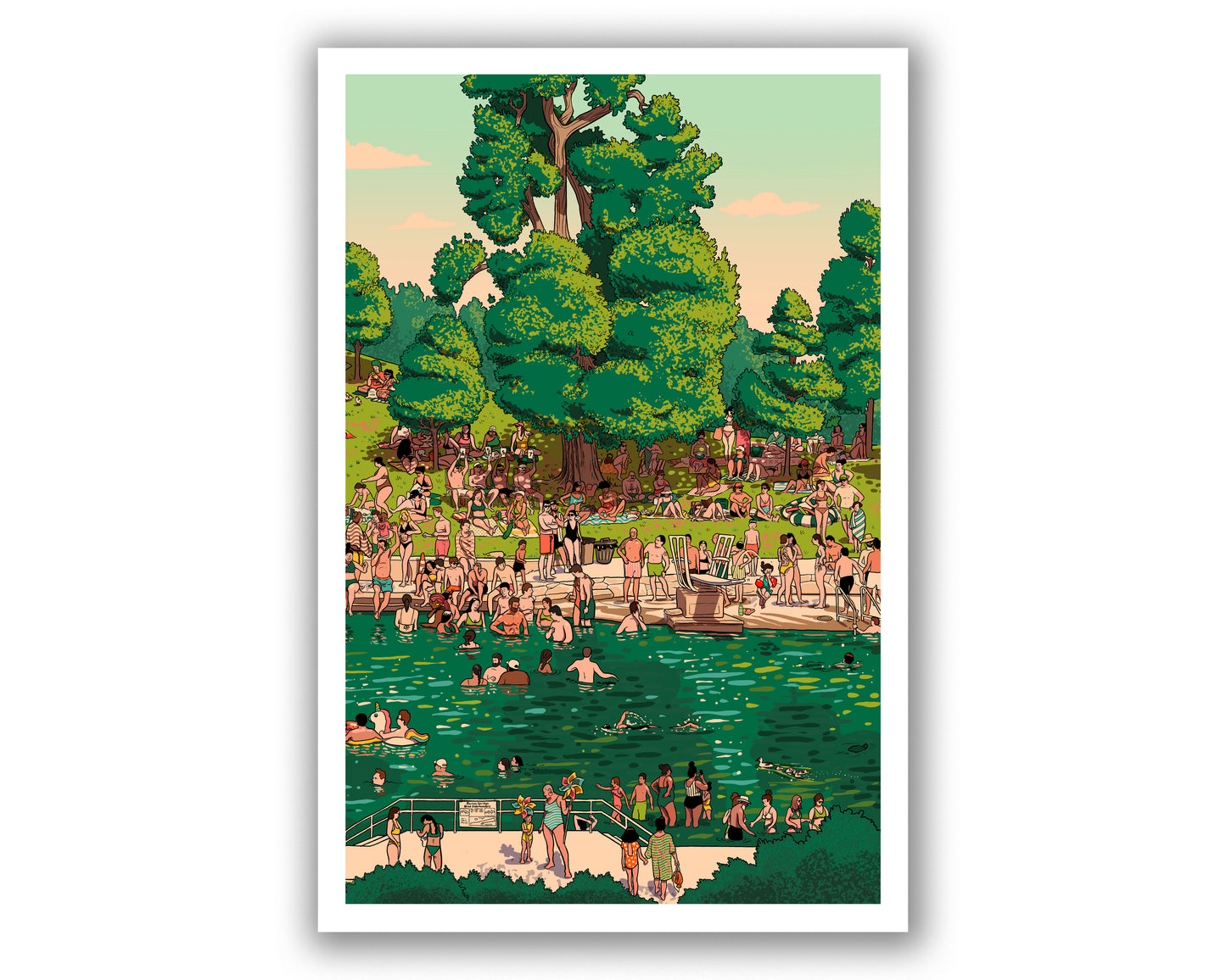 Barton Springs Tryptich