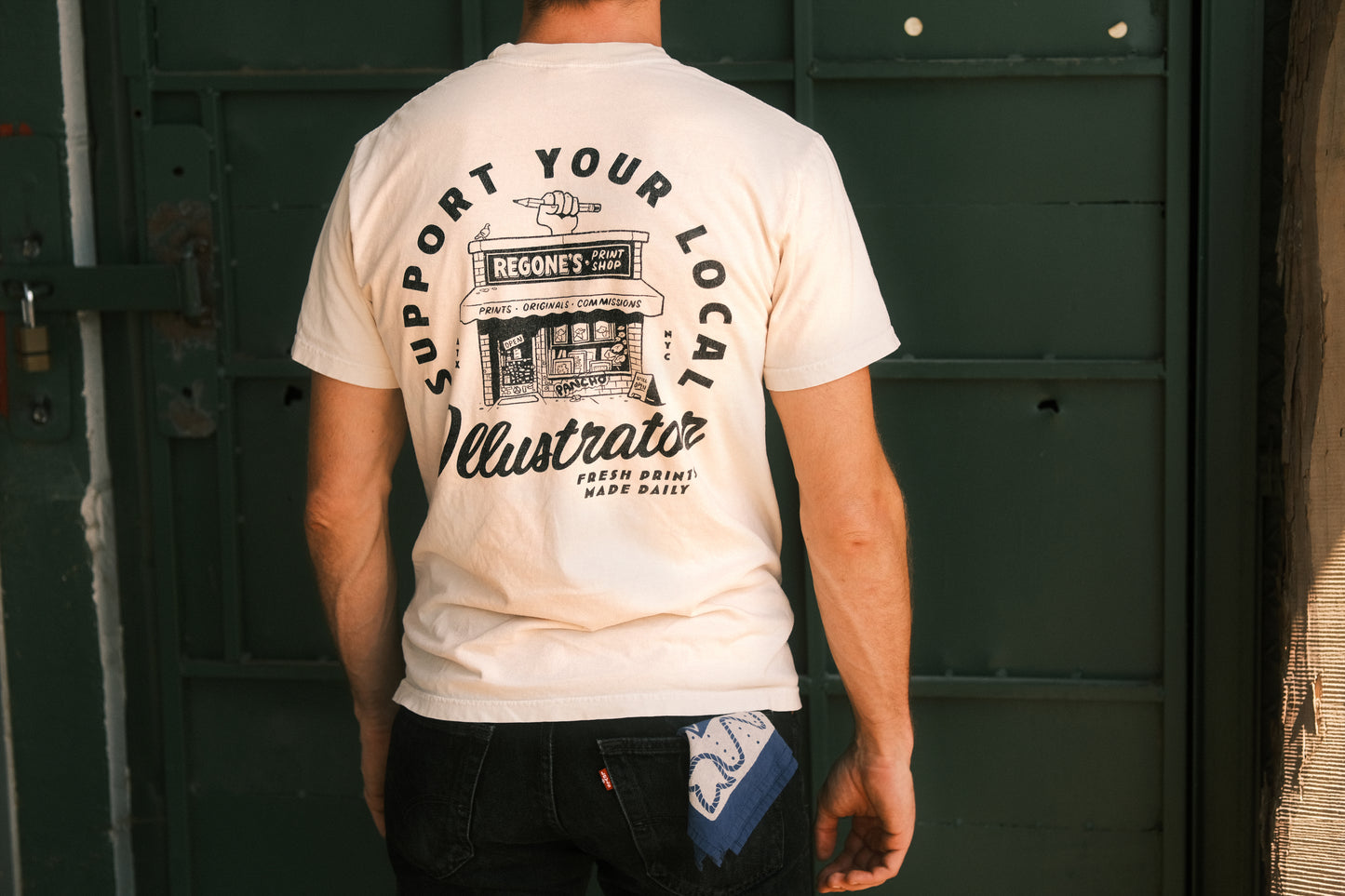 Support Your Local Illustrator Pocket T