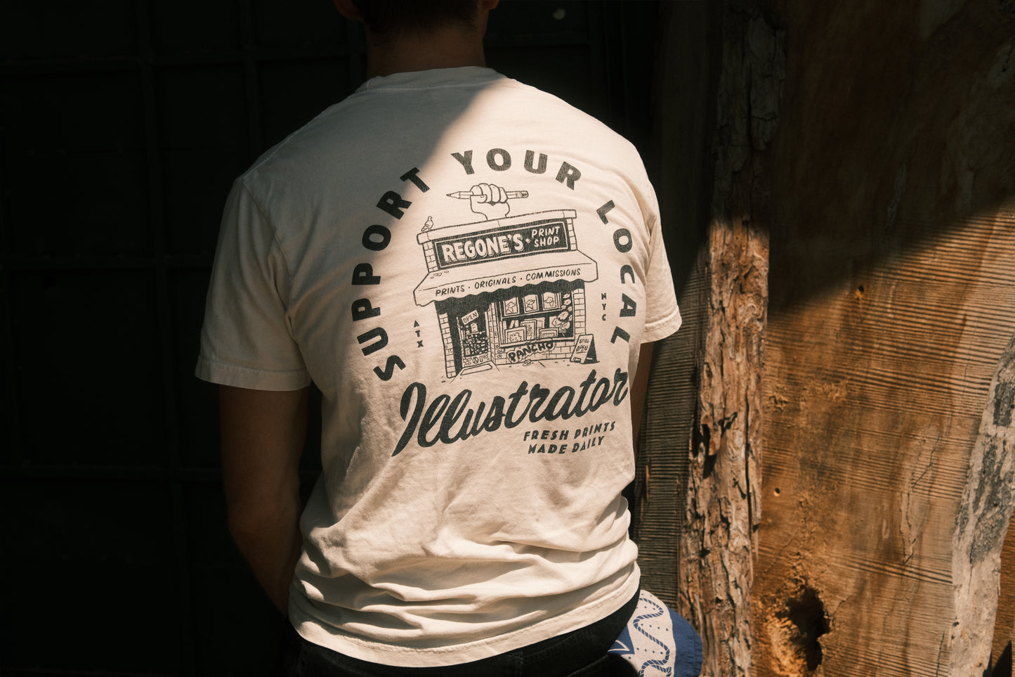Support Your Local Illustrator Pocket T