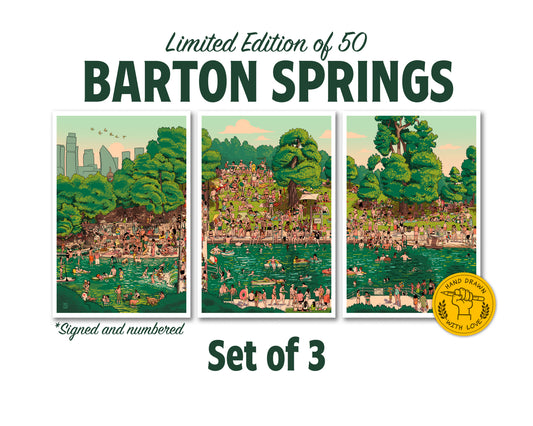 Barton Springs Tryptich